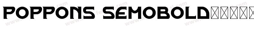 Poppons Semobold字体转换
